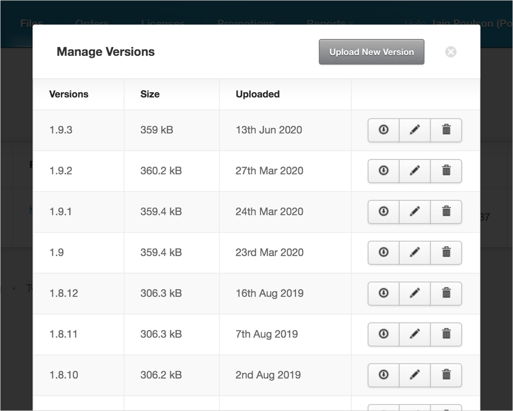 File management screenshot